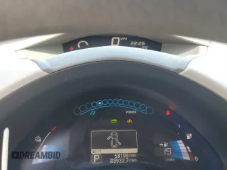 2011 Nissan LEAF SL-e z VIN JN1AZ0CP0BT002015, wystawiony jako Copart lot #58096855 z przebiegiem 58 199 mil mil oraz Czysty tytuł • Clean title. Historia ofert i sprzedaży dostępna na DreamBid. Obrazek 9.
