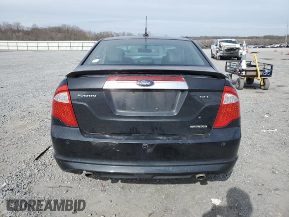2012 Ford Fusion SEL with VIN 3FAHP0JGXCR222534, listed as a Copart auction lot 45819655 with 188,970 mi miles and Salvage Title. Bid and sale history available at DreamBid. Image 6.