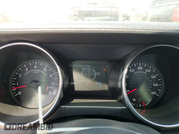 2021 Ford Mustang GT with VIN 1FA6P8CF0M5117502, listed as a Copart auction lot 58995535 with 29,087 mi miles and Salvage title. Bid and sale history available at DreamBid. Image 9.