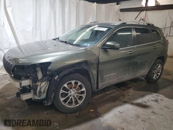 2019 Jeep Cherokee Latitude Plus with VIN 1C4PJMLB2KD181971, listed as a Copart auction lot 43859115 with 221,127 mi miles and Salvage Title. Bid and sale history available at DreamBid. Image 1.