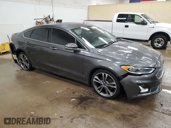 2019 Ford Fusion Titanium with VIN 3FA6P0D94KR261090, listed as a Copart auction lot 88571535 with 146,132 mi miles and Clean Title. Bid and sale history available at carsss.com. Image 4.