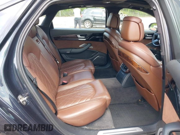 2015 Audi A8 4.0T with VIN WAU32AFD4FN002477, listed as a IAAI auction lot 42157514 with 151,729 mi miles and . Bid and sale history available at DreamBid. Image 8.
