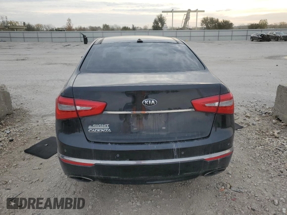 2015 Kia Cadenza Premium with VIN KNALN4D74F5176779, listed as a Copart auction lot 77789274 with 159,605 mi miles and Salvage Title. Bid and sale history available at carsss.com. Image 6.