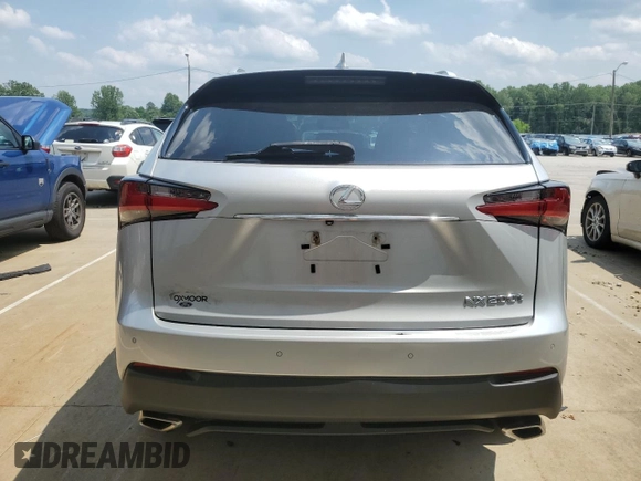 2017 Lexus NX 200t with VIN JTJYARBZ7H2078501, listed as a Copart auction lot 59985045 with 107,642 mi miles and Salvage title. Bid and sale history available at DreamBid. Image 6.