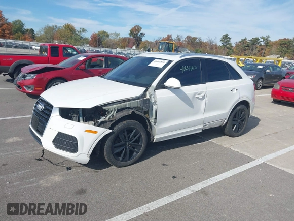 2017 Audi Q3 Premium z VIN WA1ECCFS0HR008186, wystawiony jako IAAI lot #40648800 z przebiegiem 139 379 mil mil oraz . Historia ofert i sprzedaży dostępna na DreamBid. Obrazek 18.