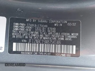 2022 Toyota 86 z VIN JF1ZNBC15N8754146, wystawiony jako IAAI lot #41895385 z przebiegiem 14 111 mil mil oraz . Historia ofert i sprzedaży dostępna na DreamBid. Obrazek 9.