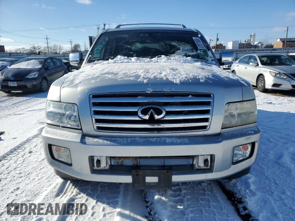 2004 Infiniti QX56 with VIN 5N3AA08C64N811684, listed as a Copart auction lot 87971055 with 214,795 mi miles and Salvage Title. Bid and sale history available at carsss.com. Image 5.