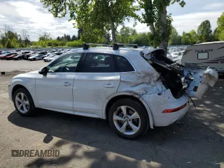 2020 Audi Q5 Premium Plus with VIN WA1BNAFY5L2081013, listed as a Copart auction lot 54674205 with 35,253 mi miles and Salvage title. Bid and sale history available at DreamBid. Image 2.