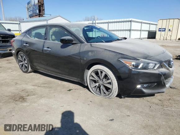2017 Nissan Maxima S with VIN 1N4AA6AP8HC425563, listed as a Copart auction lot 48754235 with 50,812 mi miles and Salvage Title. Bid and sale history available at DreamBid. Image 4.