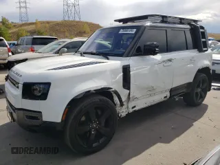 2022 Land Rover Defender with VIN SALE3ERU5N2105752, listed as a Copart auction lot 75066184 with 20,450 mi miles and Salvage title. Bid and sale history available at DreamBid. Image 1.