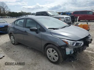 2024 Nissan Versa S with VIN 3N1CN8DVXRL930378, listed as a Copart auction lot 51090915 with 12,333 mi miles and Salvage Title. Bid and sale history available at DreamBid. Image 4.