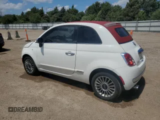 2012 FIAT 500 Lounge with VIN 3C3CFFER7CT109539, listed as a Copart auction lot 61502415 with 105,832 mi miles and Salvage title. Bid and sale history available at DreamBid. Image 2.