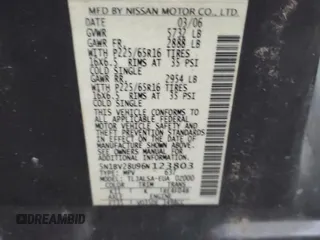 2006 Nissan Quest S Special Edition with VIN 5N1BV28U96N123803, listed as a Copart auction lot 80056554 with 126,667 mi miles and Salvage Title. Bid and sale history available at carsss.com. Image 13.