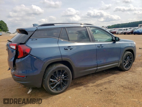 2024 GMC Terrain SLE with VIN 3GKALMEG1RL209213, listed as a Copart auction lot 59177245 with 10,385 mi miles and Salvage title. Bid and sale history available at DreamBid. Image 3.