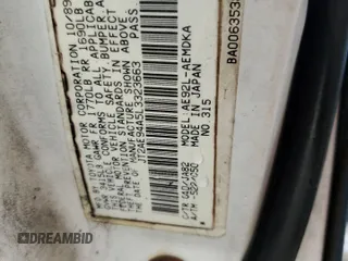 1990 Toyota Corolla z VIN JT2AE94A5L3323663, wystawiony jako Copart lot #71963834 z przebiegiem 354 386 mil mil oraz Szkoda całkowita • Salvage title. Historia ofert i sprzedaży dostępna na DreamBid. Obrazek 12.