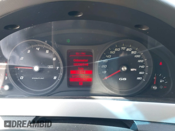 2009 Pontiac G8 with VIN 6G2ER57769L185606, listed as a IAAI auction lot 42112142 with 187,365 mi miles. Bid and sale history available at carsss.com. Image 7.
