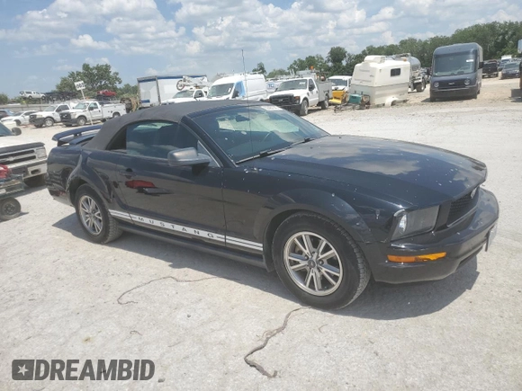 2005 Ford Mustang Deluxe with VIN 1ZVFT84N655254096, listed as a Copart auction lot 62481145 with 113,078 mi miles and Salvage title. Bid and sale history available at DreamBid. Image 4.