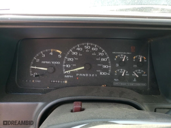 1995 Chevrolet C/K 1500 with VIN 1GCEK14K9SZ156442, listed as a Copart auction lot 76745784 with 187,530 mi miles and Clean Title. Bid and sale history available at carsss.com. Image 9.