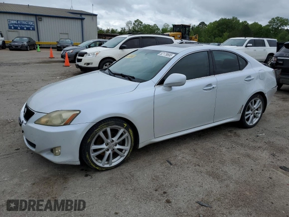 2006 Lexus IS 250 z VIN JTHBK262265024138, wystawiony jako Copart lot #52179695 z przebiegiem 199 509 mil mil oraz Szkody całkowita. Historia ofert i sprzedaży dostępna na DreamBid. Obrazek 1.