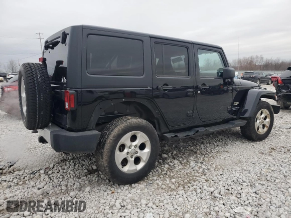2015 Jeep Wrangler Unlimited Sahara with VIN 1C4BJWEGXFL606573, listed as a Copart auction lot 83983894 with 103,314 mi miles and Clean title. Bid and sale history available at DreamBid. Image 3.