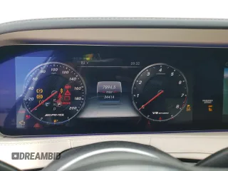 2019 Mercedes-Benz S-Class AMG S 63 with VIN WDDUG8JB2KA491718, listed as a Copart auction lot 68649454 with 34,414 mi miles and Non Repairable. Bid and sale history available at carsss.com. Image 9.