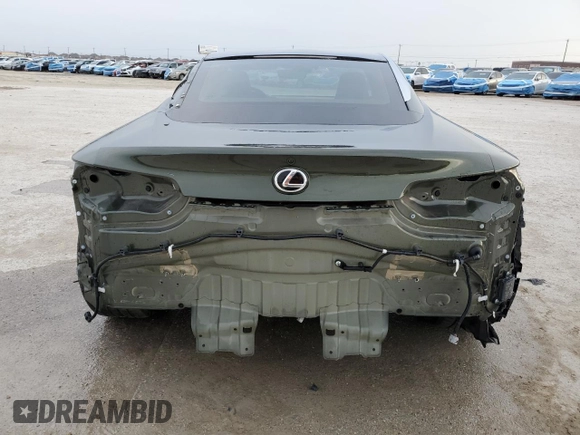 2021 Lexus LC with VIN JTHAP5AY5MA101289, listed as a Copart auction lot 47383855 with 23,260 mi miles and Salvage Title. Bid and sale history available at carsss.com. Image 6.
