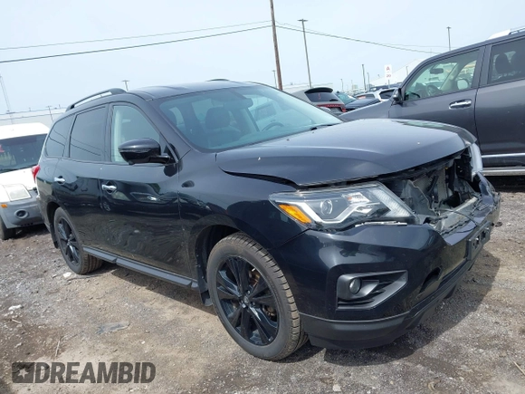 2018 Nissan Pathfinder SL with VIN 5N1DR2MM3JC646175, listed as a IAAI auction lot 42346914 with 90,789 mi miles and . Bid and sale history available at DreamBid. Image 1.