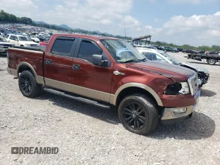 2005 Ford F-150 XLT with VIN 1FTPW14565KE88861, listed as a Copart auction lot 65607655 with 79,339 mi miles and Salvage title. Bid and sale history available at DreamBid. Image 4.