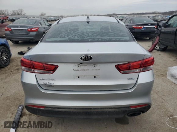 2016 Kia Optima LX Turbo with VIN 5XXGT4L15GG018357, listed as a Copart auction lot 44613745 with 98,325 mi miles and Salvage Title. Bid and sale history available at carsss.com. Image 6.