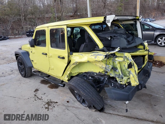 2023 Jeep Wrangler Sport Altitude с VIN 1C4HJXDG5PW578568, выставлен на аукционе Copart как лот 85372714 с пробегом 6 170 миль миль и Списание • Salvage title. История ставок и продаж доступна на DreamBid. Изображение 2.