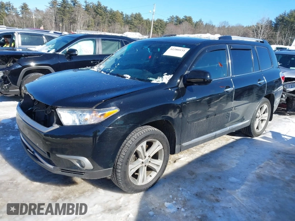 2012 Toyota Highlander Limited with VIN 5TDDK3EH7CS094665, listed as a IAAI auction lot 41580151 with 225,032 mi miles. Bid and sale history available at carsss.com. Image 2.