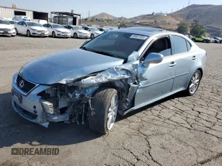 2007 Lexus IS 250 with VIN JTHBK262975028334, listed as a Copart auction lot 60661905 with 254,201 mi miles and Salvage title. Bid and sale history available at DreamBid. Image 1.