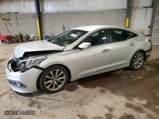 2015 Hyundai Azera with VIN KMHFG4JGXFA483312, listed as a Copart auction lot 51592085 with 92,219 mi miles and Salvage Title. Bid and sale history available at carsss.com. Image 1.