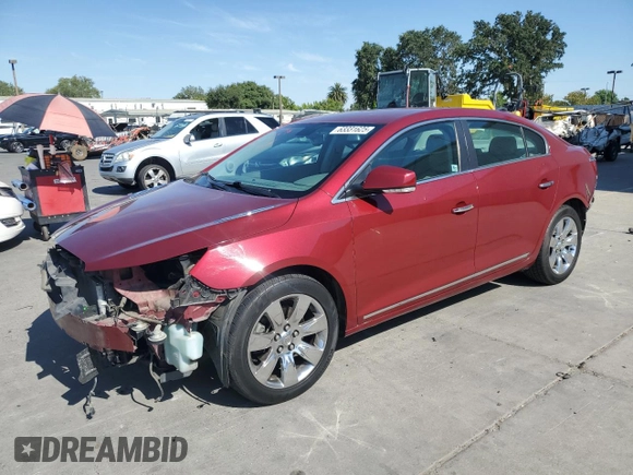 2010 Buick LaCrosse CXL with VIN 1G4GC5EG6AF202442, listed as a Copart auction lot 63331625 with 96,520 mi miles and Salvage title. Bid and sale history available at DreamBid. Image 1.