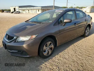 2015 Honda Civic LX with VIN 19XFB2F58FE270712, listed as a Copart auction lot 52624925 with 95,341 mi miles and Salvage title. Bid and sale history available at DreamBid. Image 1.