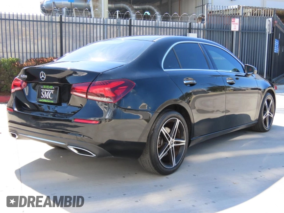 2021 Mercedes-Benz A 220 with VIN W1K3G4EB2MJ315124, listed as a Copart auction lot 46892265 with 26,916 mi miles and Salvage Title. Bid and sale history available at DreamBid. Image 3.