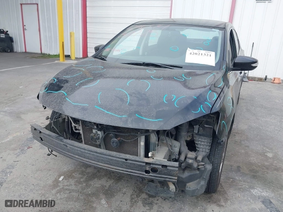 2015 Nissan Sentra S with VIN 3N1AB7AP3FY267069, listed as a IAAI auction lot 42021321 with 110,563 mi miles. Bid and sale history available at carsss.com. Image 2.