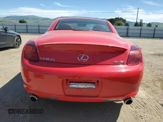 2002 Lexus SC 430 with VIN JTHFN48Y820020477, listed as a Copart auction lot 52560685 with 61,048 mi miles and Salvage Title. Bid and sale history available at DreamBid. Image 6.