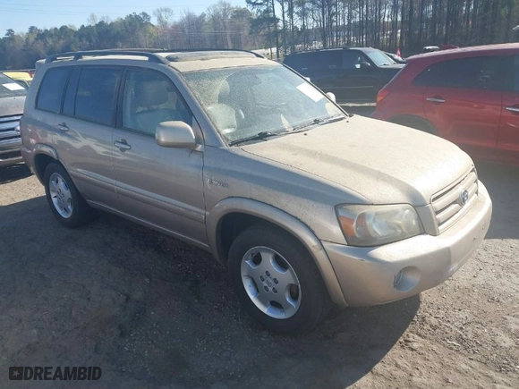 2004 Toyota Highlander with VIN JTEDP21A240032210, listed as a IAAI auction lot 41832985 with 1 mi miles. Bid and sale history available at carsss.com. Image 1.