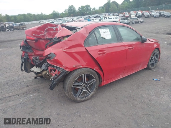 2019 Mercedes-Benz A 220 with VIN WDD3G4FB3KW023741, listed as a IAAI auction lot 41613835 with 70,562 mi miles and . Bid and sale history available at DreamBid. Image 4.