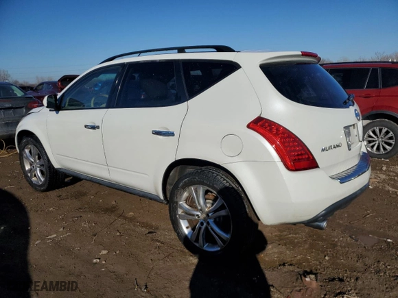 2007 Nissan Murano S with VIN JN8AZ08W07W642118, listed as a Copart auction lot 46536495 with 105,939 mi miles and Salvage Title. Bid and sale history available at carsss.com. Image 2.