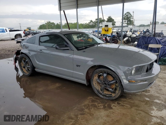 2006 Ford Mustang GT Deluxe with VIN 1ZVHT82H365232581, listed as a Copart auction lot 63277185 with 252,937 mi miles and Salvage title. Bid and sale history available at DreamBid. Image 4.