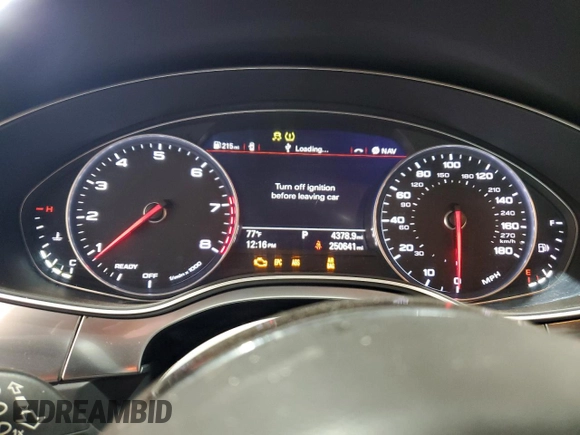 2016 Audi A6 Premium with VIN WAUFFAFC4GN194638, listed as a Copart auction lot 55413965 with 250,641 mi miles and Salvage title. Bid and sale history available at DreamBid. Image 9.