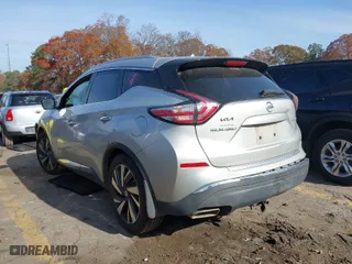 2015 Nissan Murano SL with VIN 5N1AZ2MG7FN237766, listed as a IAAI auction lot 40980798 with 151,699 mi miles. Bid and sale history available at carsss.com. Image 3.