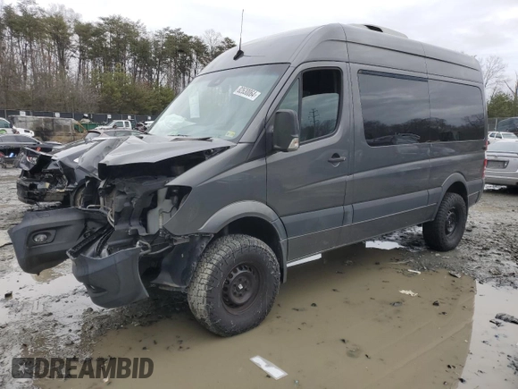 2018 Mercedes-Benz Sprinter with VIN WDZFE7CD8JP642591, listed as a Copart auction lot 82630064 with Not Provided miles and Salvage Title. Bid and sale history available at DreamBid. Image 1.