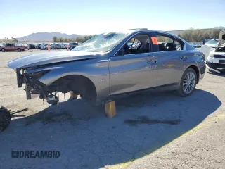 2018 Infiniti Q50 Luxe with VIN JN1EV7AR4JM445965, listed as a Copart auction lot 50434025 with Not provided miles and Non repairable. Bid and sale history available at DreamBid. Image 1.