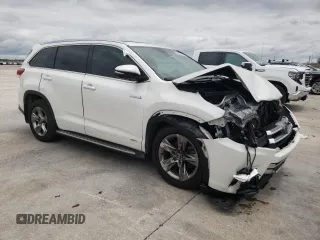 2019 Toyota Highlander Hybrid Limited with VIN 5TDDGRFH2KS056181, listed as a Copart auction lot 56202795 with 81,908 mi miles and Salvage title. Bid and sale history available at DreamBid. Image 4.