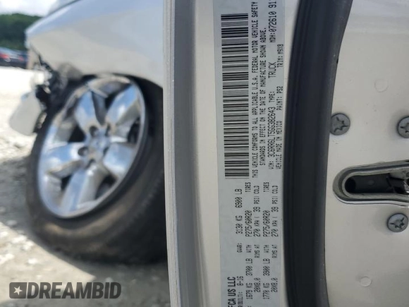2016 Ram 1500 Lone Star with VIN 3C6RR6LT5GG382643, listed as a Copart auction lot 58139215 with 131,478 mi miles and Salvage title. Bid and sale history available at DreamBid. Image 12.