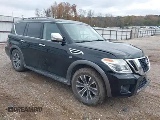 2020 Nissan Armada SV with VIN JN8AY2ND3LX016455, listed as a IAAI auction lot 41015514 with 109,562 mi miles. Bid and sale history available at carsss.com. Image 1.