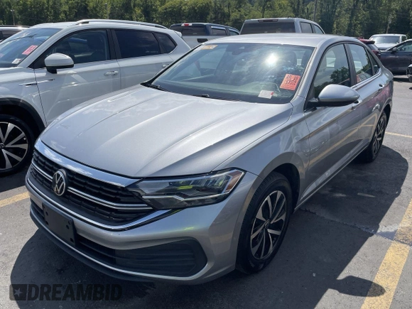 2024 Volkswagen Jetta S with VIN 3VW5M7BU5RM054856, listed as a IAAI auction lot 42744213 with 22,414 mi miles and . Bid and sale history available at DreamBid. Image 12.